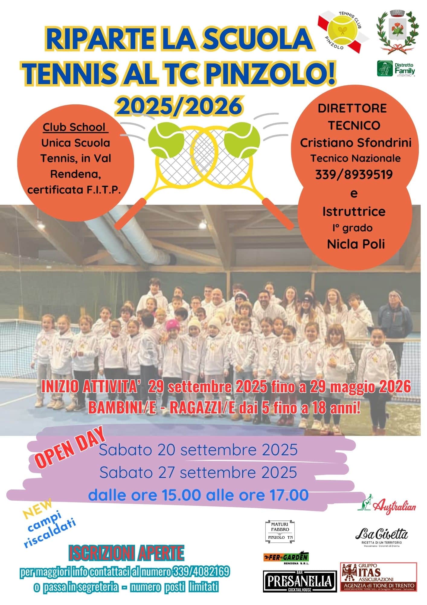Scuola Tennis Club School 2025/2026 - Tennis Club Pinzolo